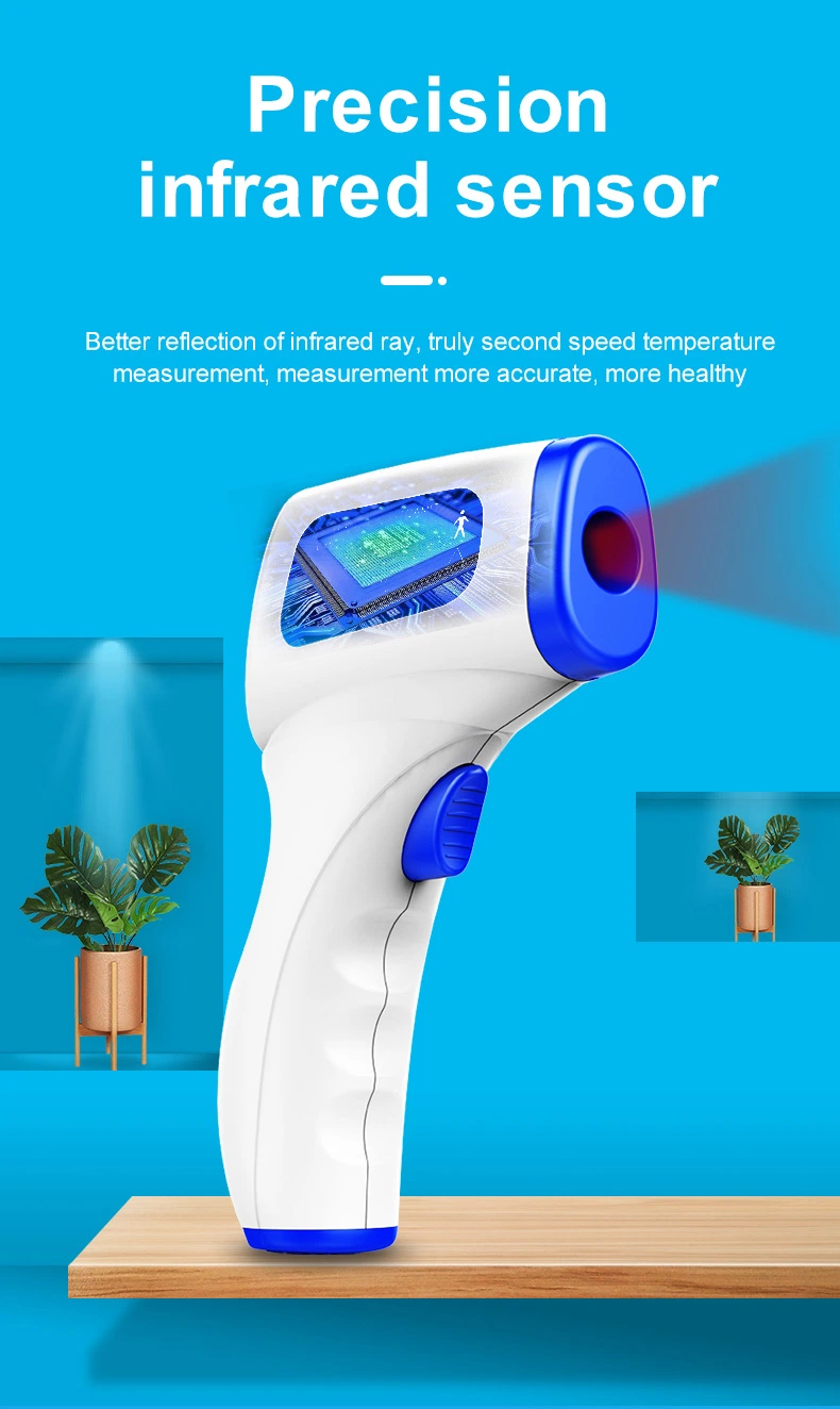 Wholesale Price Fast Delivery Tri-Color Backlit LCD Display Handheld Non-Contact Infrared Thermometer